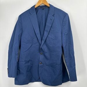 J. Crew Ludlow Larusmiani Suit Jacket - Navy Blue 42 R